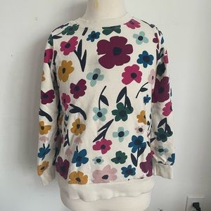 Casual floral girls sweatshirt.